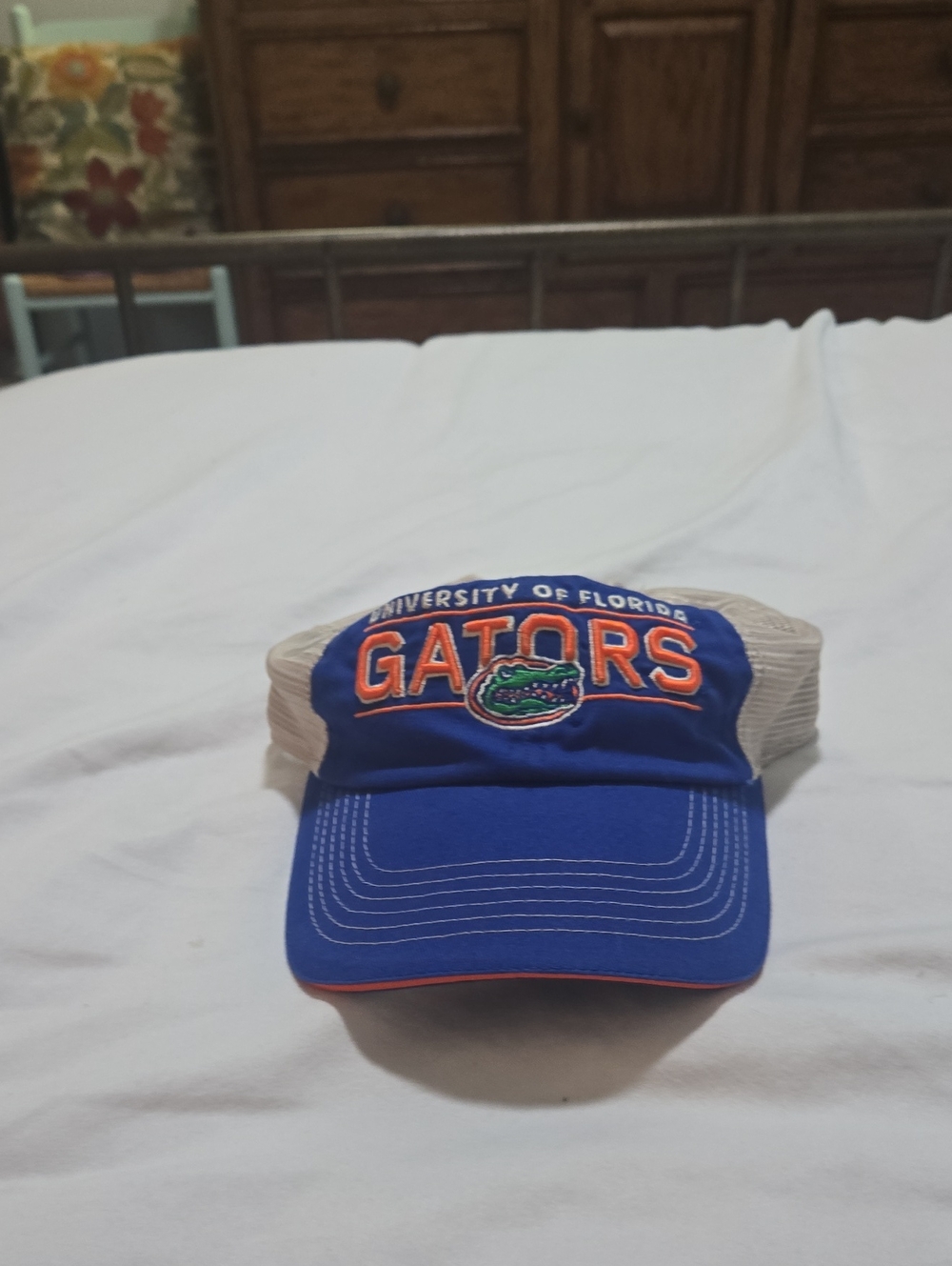 University of Florida Gators Blue and White Mesh Visor